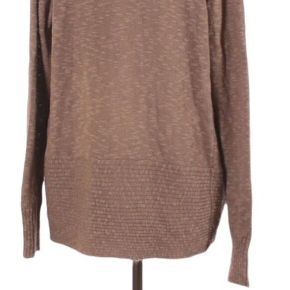 Kenneth Cole Rib Knit‎ Detailed Burnout Marbled Open Duster Cardigan Taupe Sz S - Picture 8 of 8